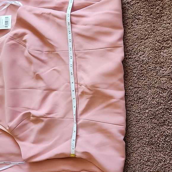 Dessy Collection Diamond Cutout Back Trumpet Gown With Front Slit In Des… - Picture 9 of 11